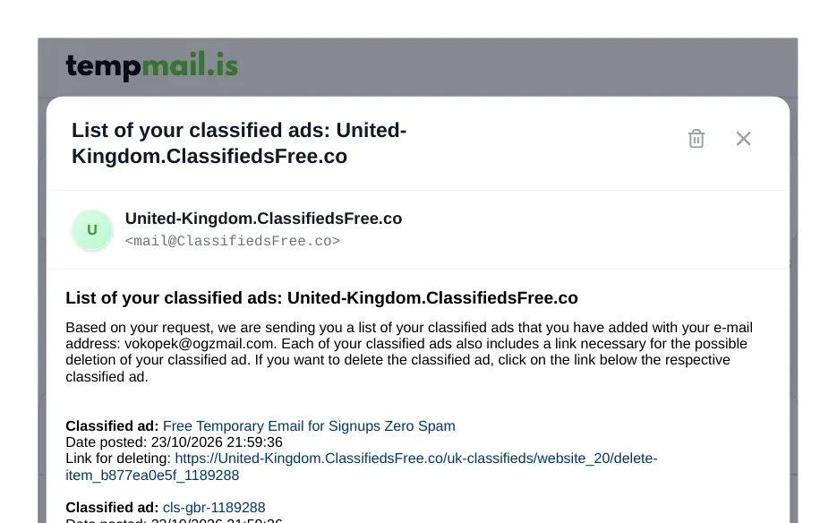 TempMail.is — a Bodyguard for Your Inbox 3